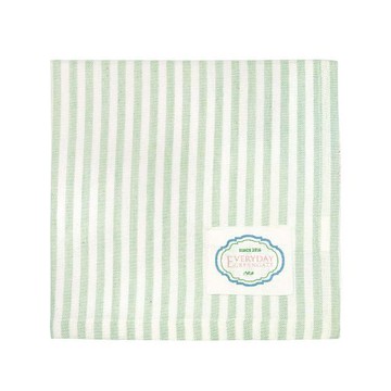 丹麥GreenGate Alice pale green 條紋餐巾布-淺綠