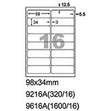 【文具通】9616A自黏影印紙100入 P1410536【APP滿額下單4%點數(單一帳號最高1000點)】7/31止