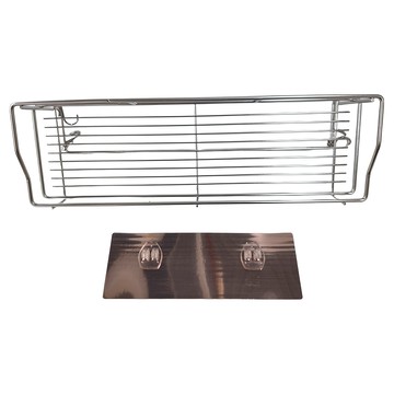 Easy 易立家 無痕掛勾 多功能長置物架  防水防鏽 絕對耐用  玫瑰金  1組