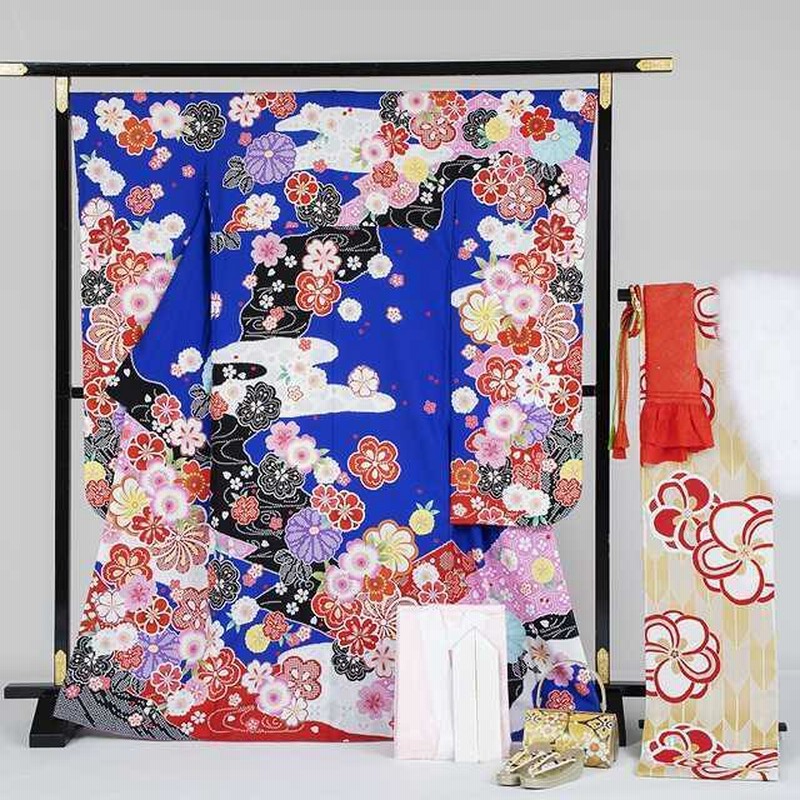 振袖フルセット正絹 バッグ＆草履 羽毛ショール 振袖フルセット正絹 バッグ＆草履 羽毛ショール