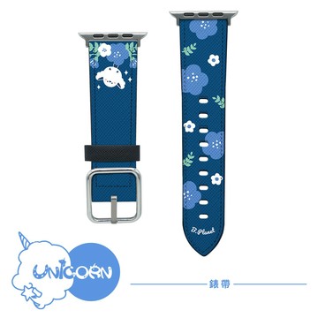 【腮紅星球 x Unicorn聯名限量】Apple Watch皮革錶帶 S1~11代 替換錶帶 iWatch 手錶帶