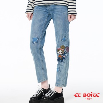 【㊙結帳2件再88折】ET Amour 娃娃騎恐龍男友褲 - BLUE WAY ET BOITE箱子