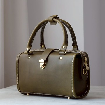 Nina Boston 迷你波士顿包 橄欖綠