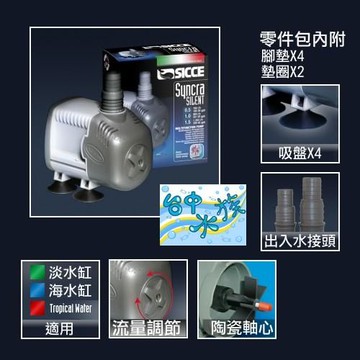 {台中水族} 意大利Sicce -S104 多功能海陸馬達 950L/H 特價 耐用、節能