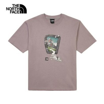【The North Face 官方旗艦】北面UE男款灰色純棉短袖T恤｜8HF7G7O