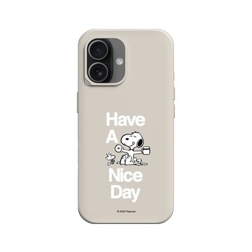iPhone 17 SolidX 貝殼灰 - 史努比 Snoopy - Have A Nice Day
