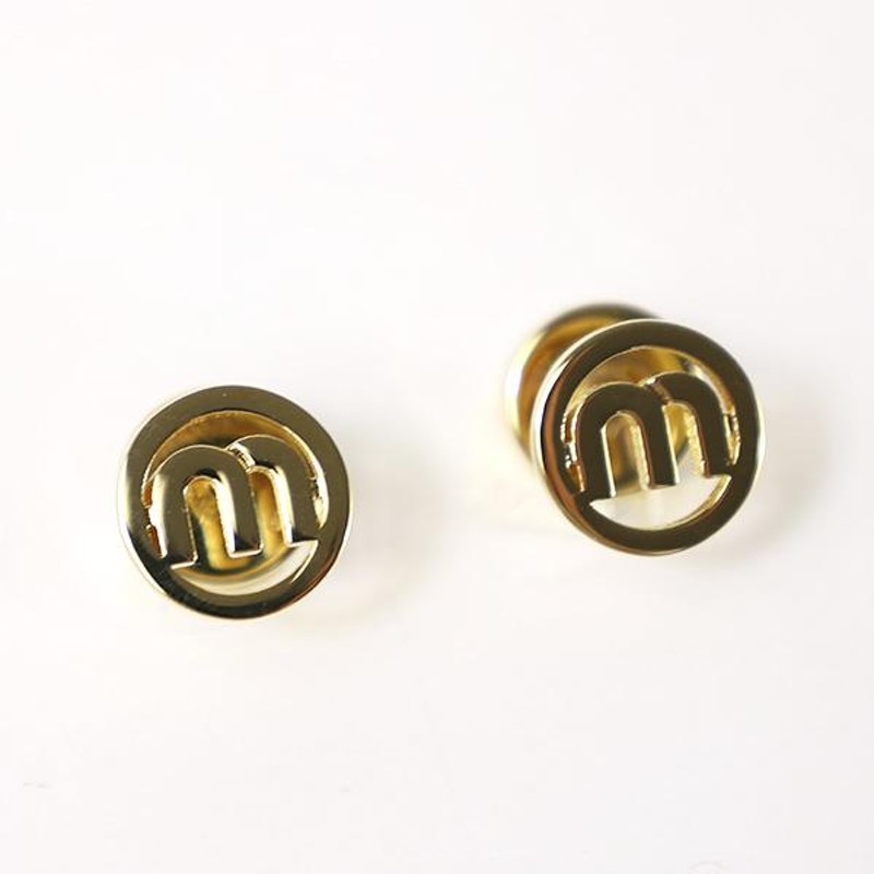 MIU MIU ミュウミュウ Logo Earring ピアス アクセサリー ロゴ