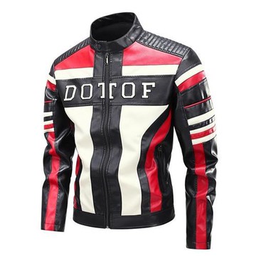 【巴黎精品】現貨+預購 美式皮衣外套立領夾克薄外套秋冬商務簡約上衣大碼休閒男裝-賽車男外套a1lc94