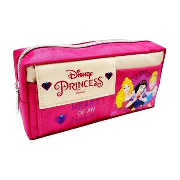 Disney Princesses 迪士尼公主 雙口袋筆袋  桃粉色  1個