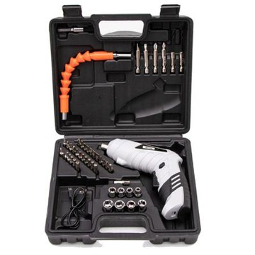 希爾達HILDA電動工具系列4.8V電動螺絲起子工具組/HL48-BW/白色