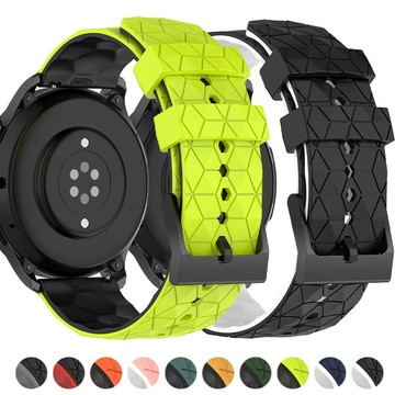 SAMSUNG 20 毫米 22 毫米矽膠錶帶兼容三星 Galaxy Watch 6 5 4 44 毫米 40 毫米經典