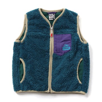 CHUMS 中大童 Kid’s Bonding Fleece No Collar Vest刷毛背心 CH241050T018