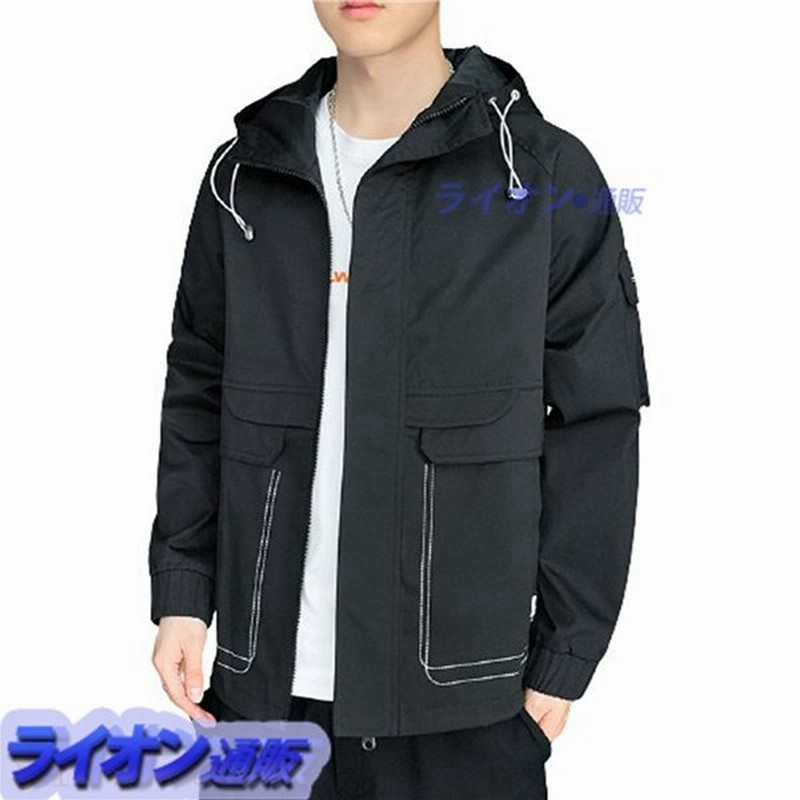 メンズ ジャケット 秋冬 防風 カジュアル ウィンドブレーカー フード付き ジャンパー スタジャン ジッパー ブルゾン カーゴジャケット 通販 Lineポイント最大0 5 Get Lineショッピング