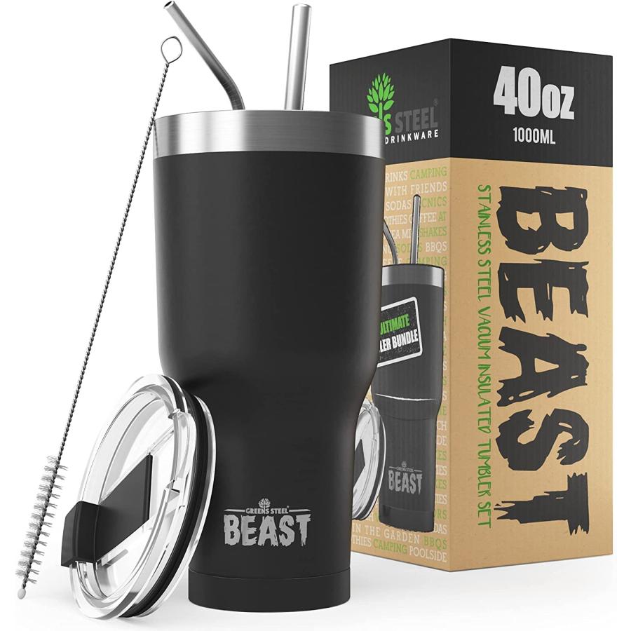 Beast oz Tumbler Stainless Steel Vacuum Insulated Coffee Ice Cup Double Wall Travel Flask