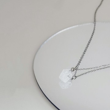 不鏽鋼 原礦造型 母乳結霜項鍊