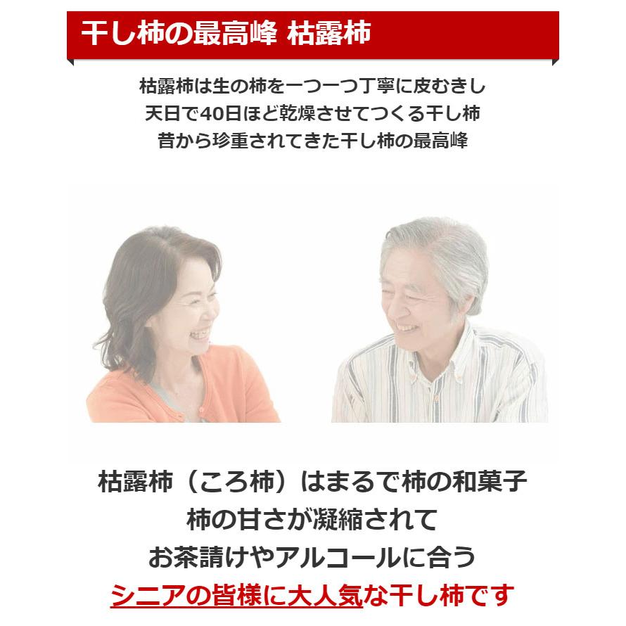 枯露柿（特大）ころ柿・送料無料・干し柿・お歳暮ギフト・山梨県松里地区産・12月中下旬お届け（Y）