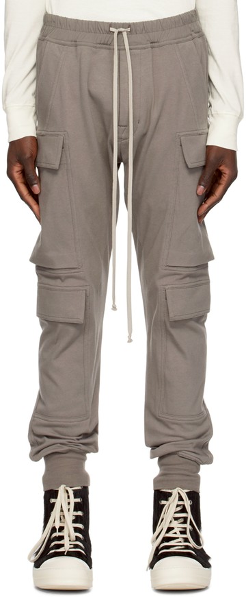 Rick Owens 灰褐色 Mastodon Mega 工装裤