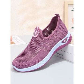 老北京布鞋夏季防滑軟底中老年鏤空媽媽網鞋女透氣網面休閑工作鞋