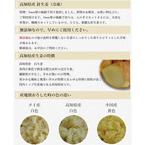 生姜工房 冷凍 針生姜 1kg×1 高知県産