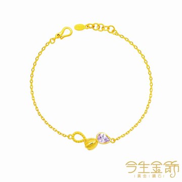 【今生金飾】心動時刻手鍊 黃金手鍊