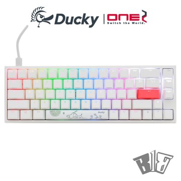 Ducky One 2 Sf Rgb機械式鍵盤白色65 Pbt 英文版 中文版茶 青 紅 銀 靜音紅軸 蝦皮商城 Line購物