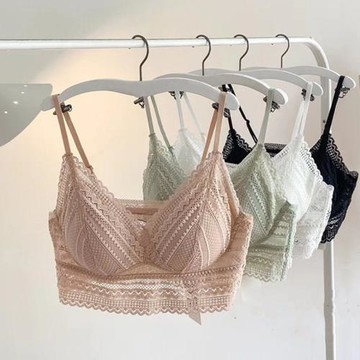 高端法式內衣女無鋼圈薄款一體杯性感內搭打底裹胸抹胸聚攏文胸