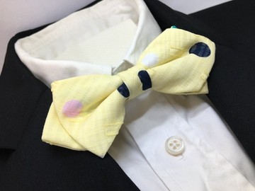 隨機點領結黃色蝴蝶