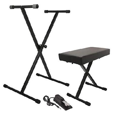 Keyboard Stand Bench Pak with KSP100 Sustain Pedal