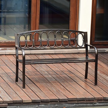 紫葉戶外公園椅長椅庭院小區廣場鐵藝長椅戶外休閑靠背雙人長座椅