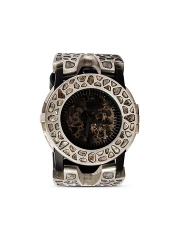 Fob Paris - x Parts of Four Nº6 S 41mm - unisex - Sapphire Glass/stainless steel/Leather - S - Silver