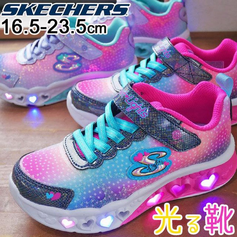 スケッチャーズ 女の子 子供靴 キッズ ジュニア スニーカー 光る靴 ライトアップスニーカー Sライツ フラッターハート ライツ シンプリーラブ l 通販 Lineポイント最大0 5 Get Lineショッピング
