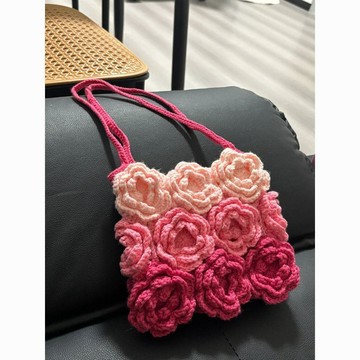 包教會💛毛線手工編織包包鉤針diy材料包針織單肩包打發時間手作無聊解悶 編織刺繡包包 母親節手作diy材料包 手作di