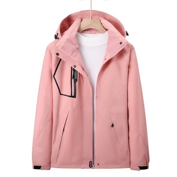 [米蘭精品] 衝鋒衣連帽夾克-薄款拼色防水輕盈男女衝鋒外套11色74db45