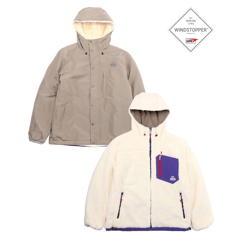 CHUMS 男Elmo Gore-Tex WINDSTOPPER Reversible Hoodie雙面連帽抗水