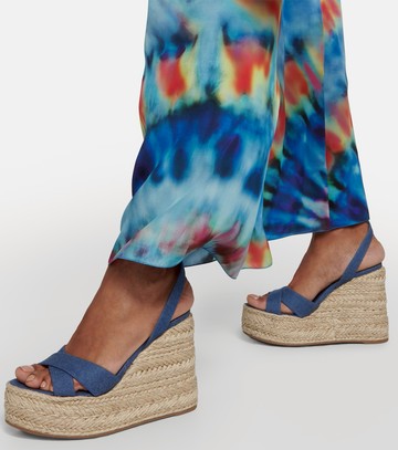 Christian Louboutin Mariza Zeppa canvas espadrille sandals