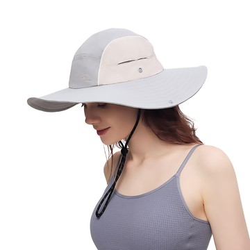 Ohsunny 中性戶外遠足漁夫帽戶外防曬防水太陽帽 UPF50+