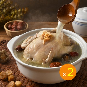 卜蜂 干貝燉雞湯(全雞 2.2Kg) x2入組_熟品_居家料理.宴客首選.節慶必備