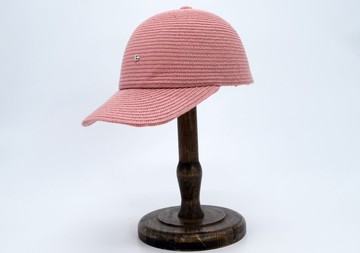 美式復古亞麻老帽-奶油粉