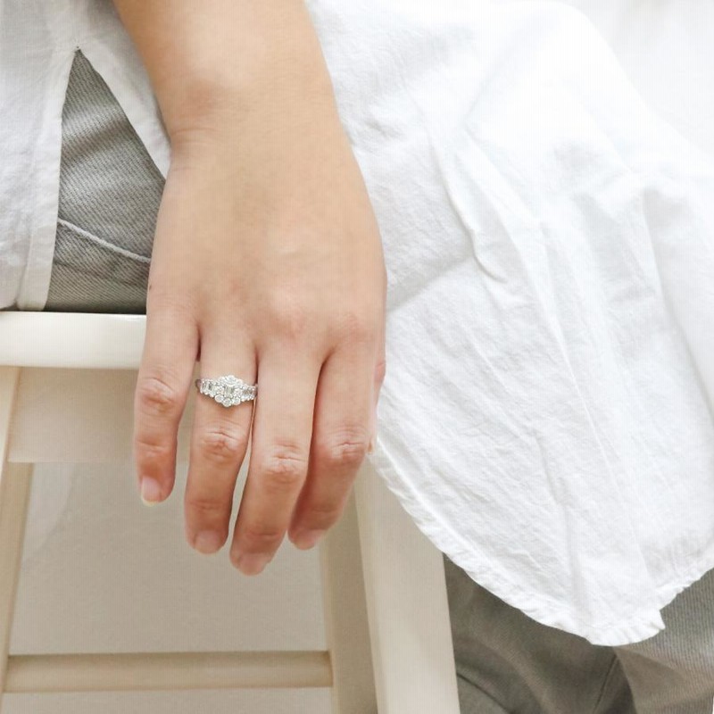 プラチナ リング ダイヤモンド レディース 1ct 1カラット pt900