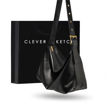 Clever&Ketch小眾包包女2025新款復古大容量腋下包軟皮休閑單肩包