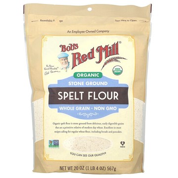 Bob's Red Mill, 有機斯佩爾特小麥粉，全穀物，20 盎司（567 克）