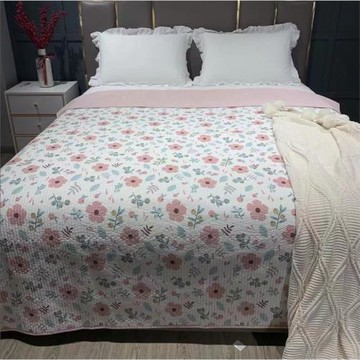 加大機洗水洗雙面絎縫床蓋床單電炕墊榻榻米墊  3米