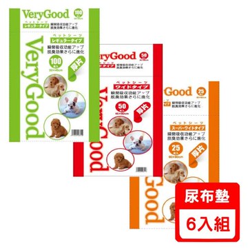 日本VERYGOOD新加量加厚版-尿布墊X(6包組)