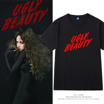 Jolin蔡依林ugly beauty演唱會同款周邊短袖T恤男女應援服上衣服