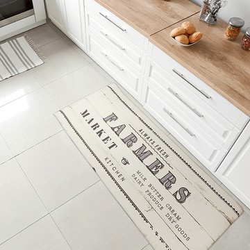 LIV PLUS BESTCO 減壓廚房地墊 - 農夫市集原木色-45cm x 180cm