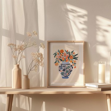 盛開的秘密 Blooming Secret / 童話花卉插畫海報 掛畫