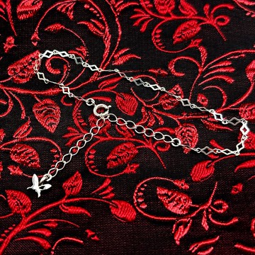 蝴蝶 腳鍊/純銀925/日本製造/免運費/簡約/可愛/禮物