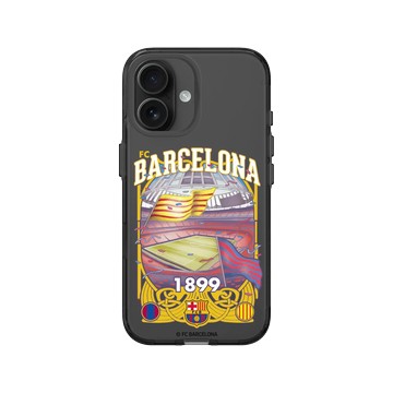 iPhone 16 Clear (相機按鈕) 酷墨灰 - FC Barcelona - Camp Nou Legacy