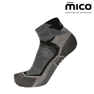 MICO 超輕量短筒越野跑襪 CA1287 / 黑灰(S-XL)