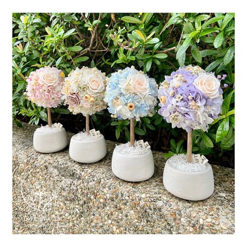 永生花樹 玫瑰繡球花樹 保鮮花 禮物 母親節